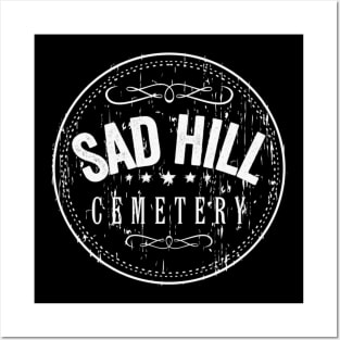 Sad Hill Cemetery! (White Logo) Posters and Art